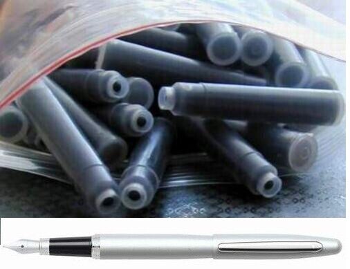 100  Fountain Pen Ink Cartridges, Refills for SHEAFFER VFM pen in BLACK (new) Без бренда