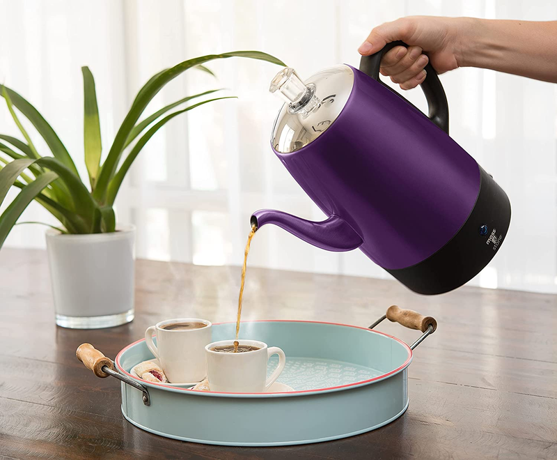 Electric Coffee Percolator | Body with Stainless Steel Lids Coffee Maker | Perco Does not apply - фотография #6