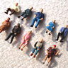 30 pcs Sitting Passengers Seated Figures O scale 1:48 Painted People 10 poses Unbranded Does Not Apply