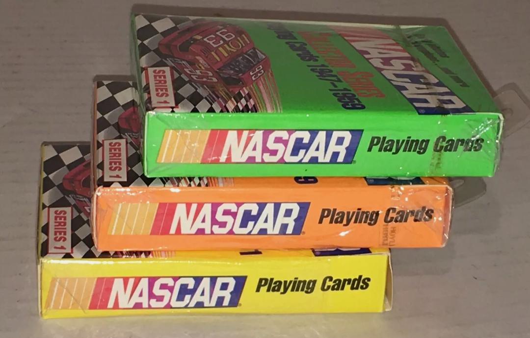 NASCAR Racing Collectors Series 1 Three Packs Of Playing Cards 1947-1981 Hoyle Hoyle - фотография #6