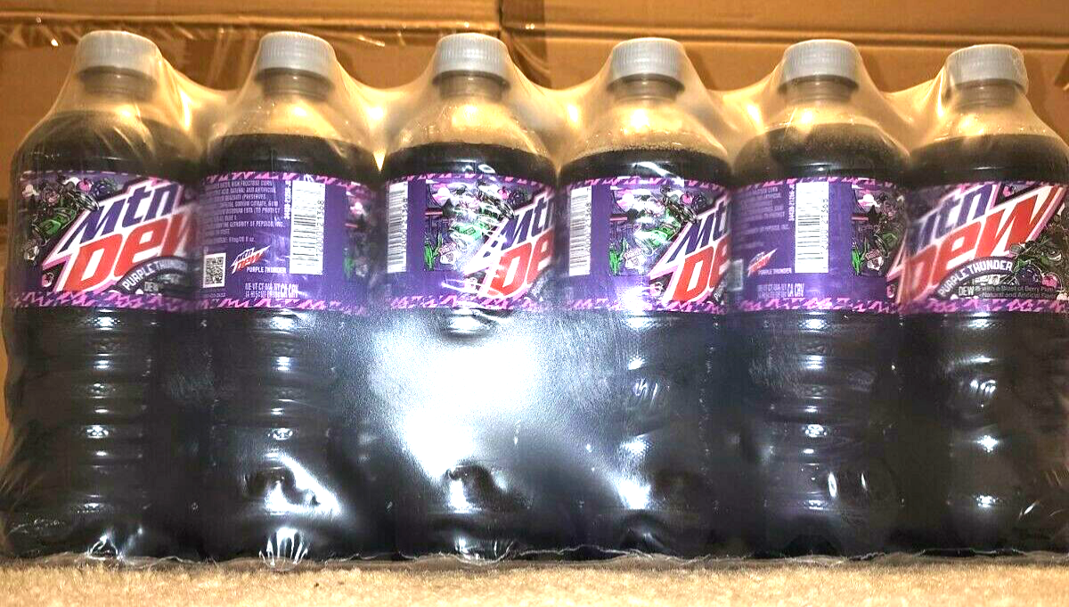 New MTN Dew Purple Thunder- All new Mountain Dew exclusive.FULL CASE! Free Ship! Mountain Dew