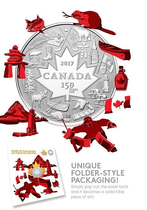 2017 CANADA 150 Silver 3 Coin Set  SPIRT, HEART OF OUR NATION & PROUDLY CANADIAN Без бренда - фотография #5