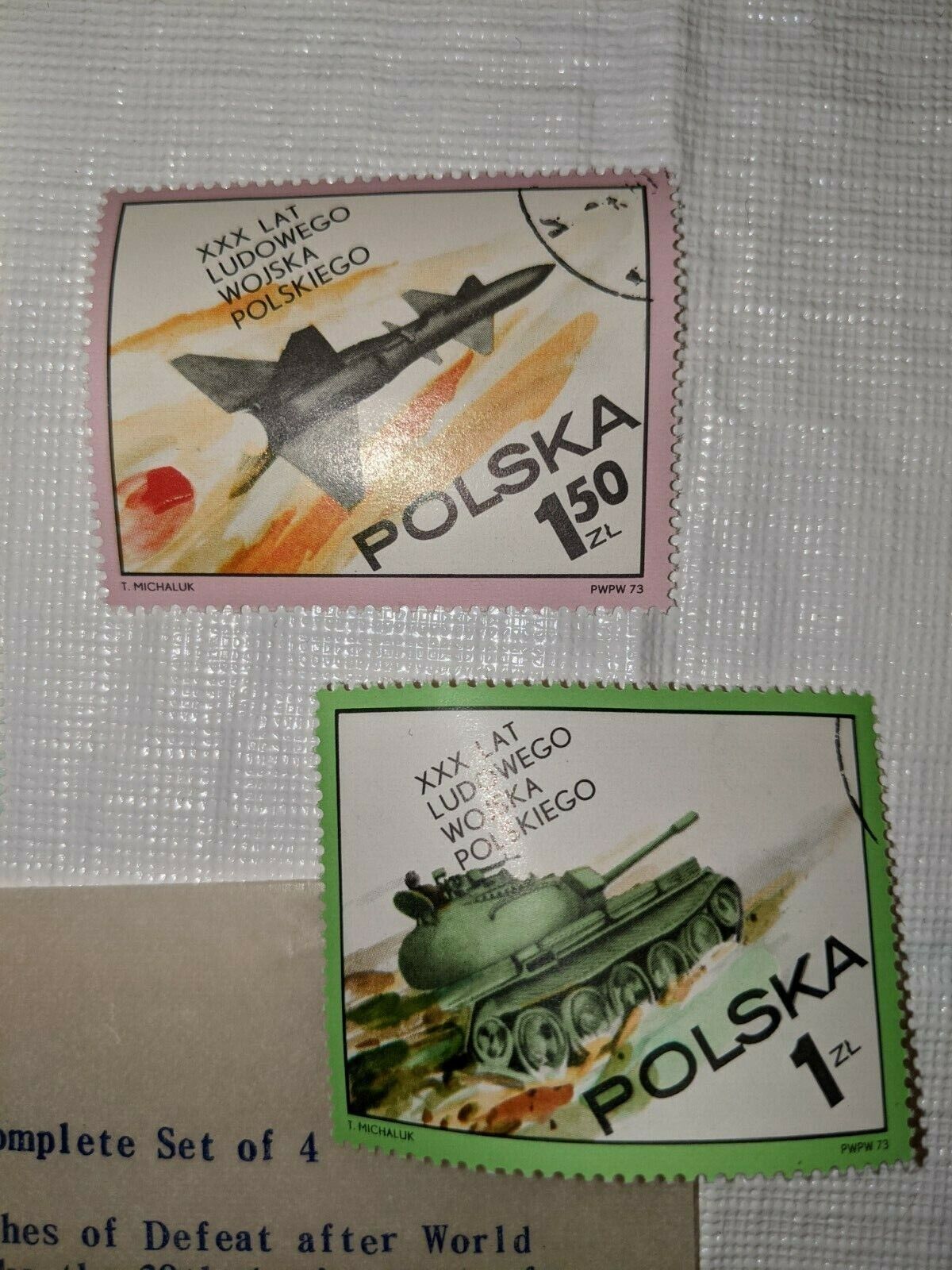 30th Anniversary of the Polish Army 4 Stamps 1973  Без бренда - фотография #3
