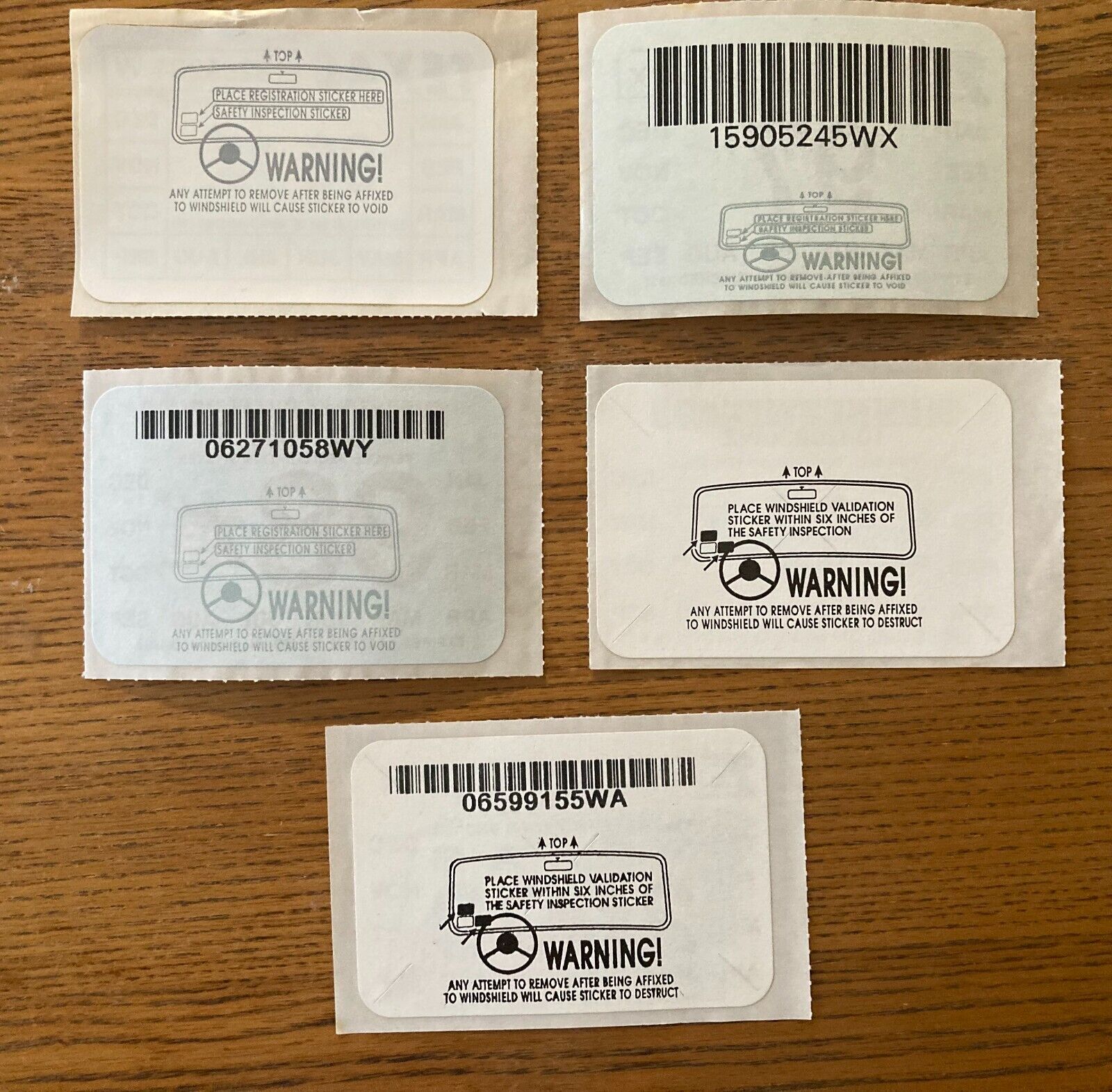 TEXAS Windshield Vehicle Registration License Plate Stickers 1996 97 98 99 2000 Без бренда - фотография #4