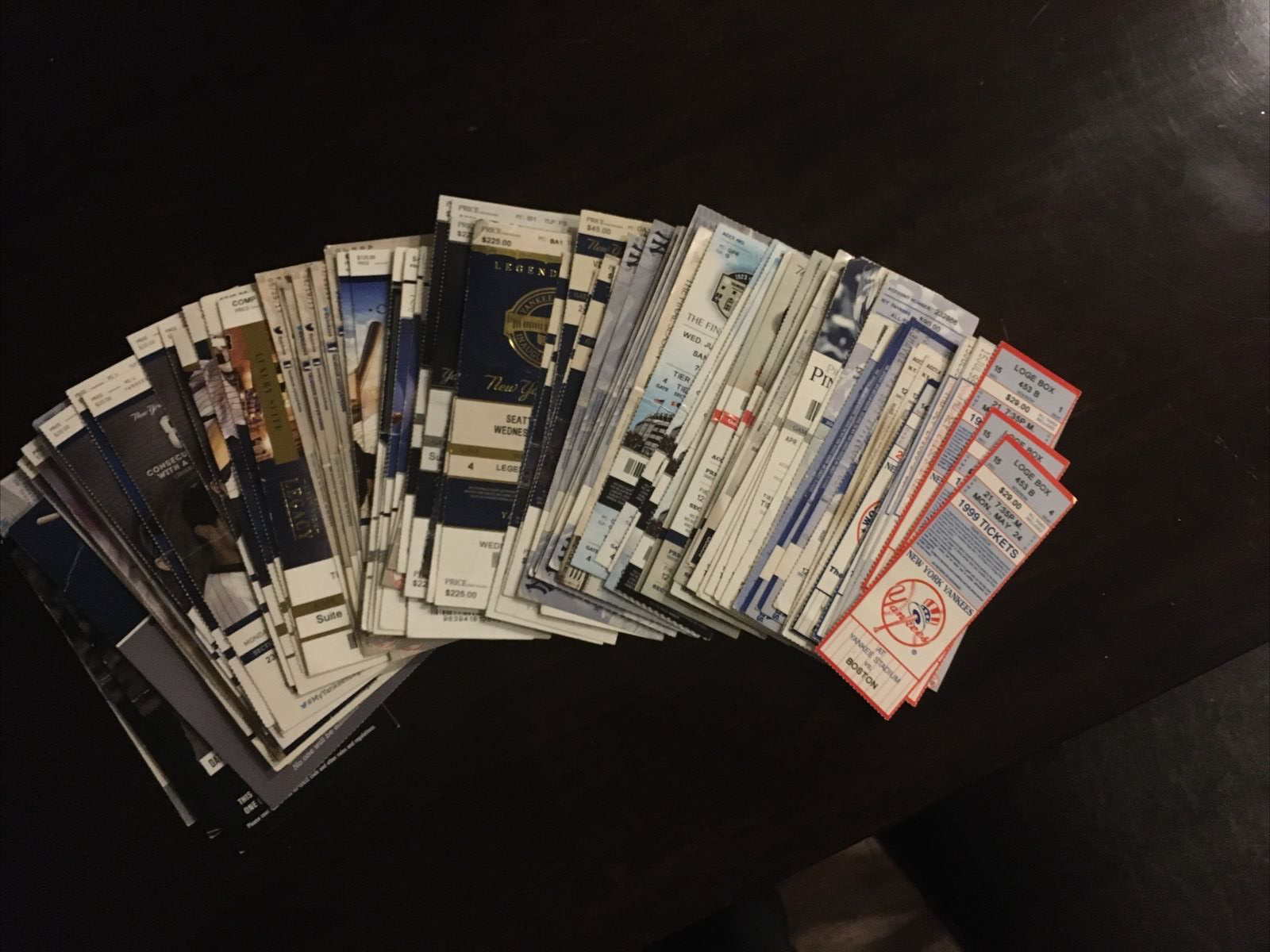 New York Yankees Baseball 1999-2019 Full Tickets & Stubs Lot 90+ Без бренда - фотография #11