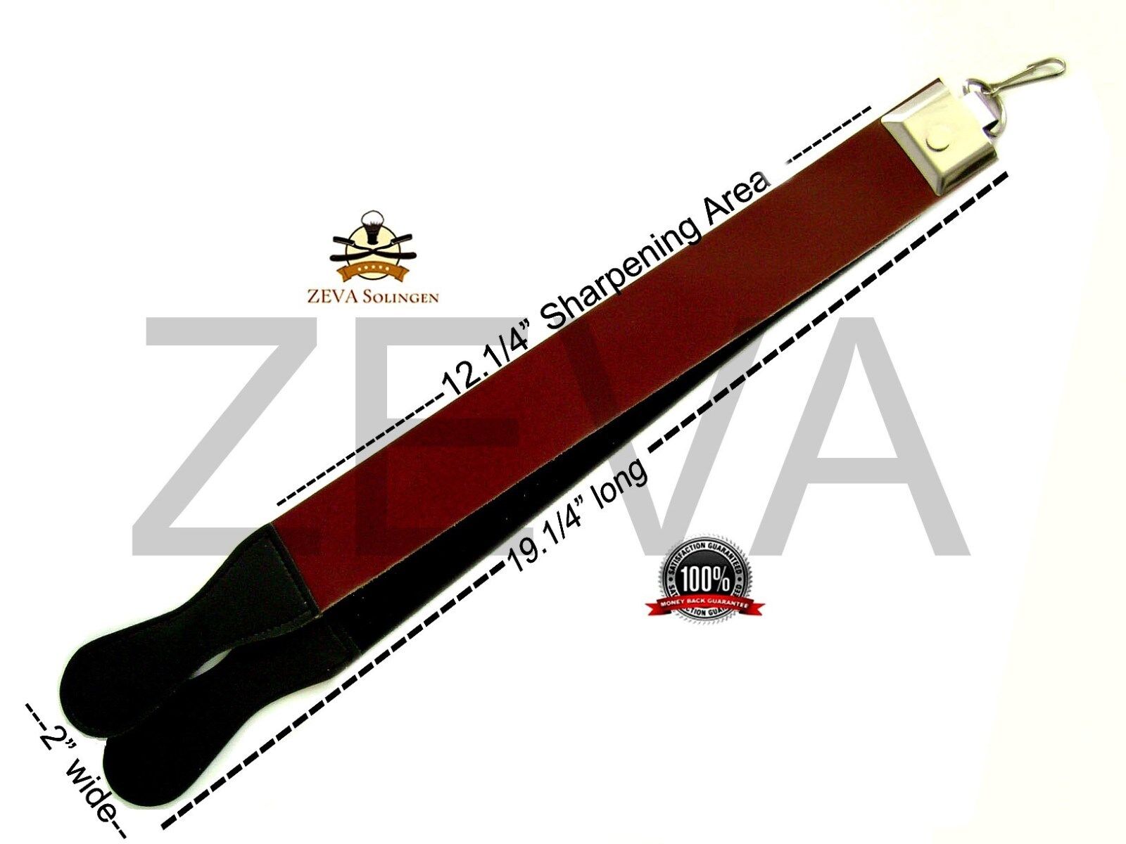 Professional New Leather Strop Strap Belt Barber Straight Edge Razor Sharpener  ZEVA