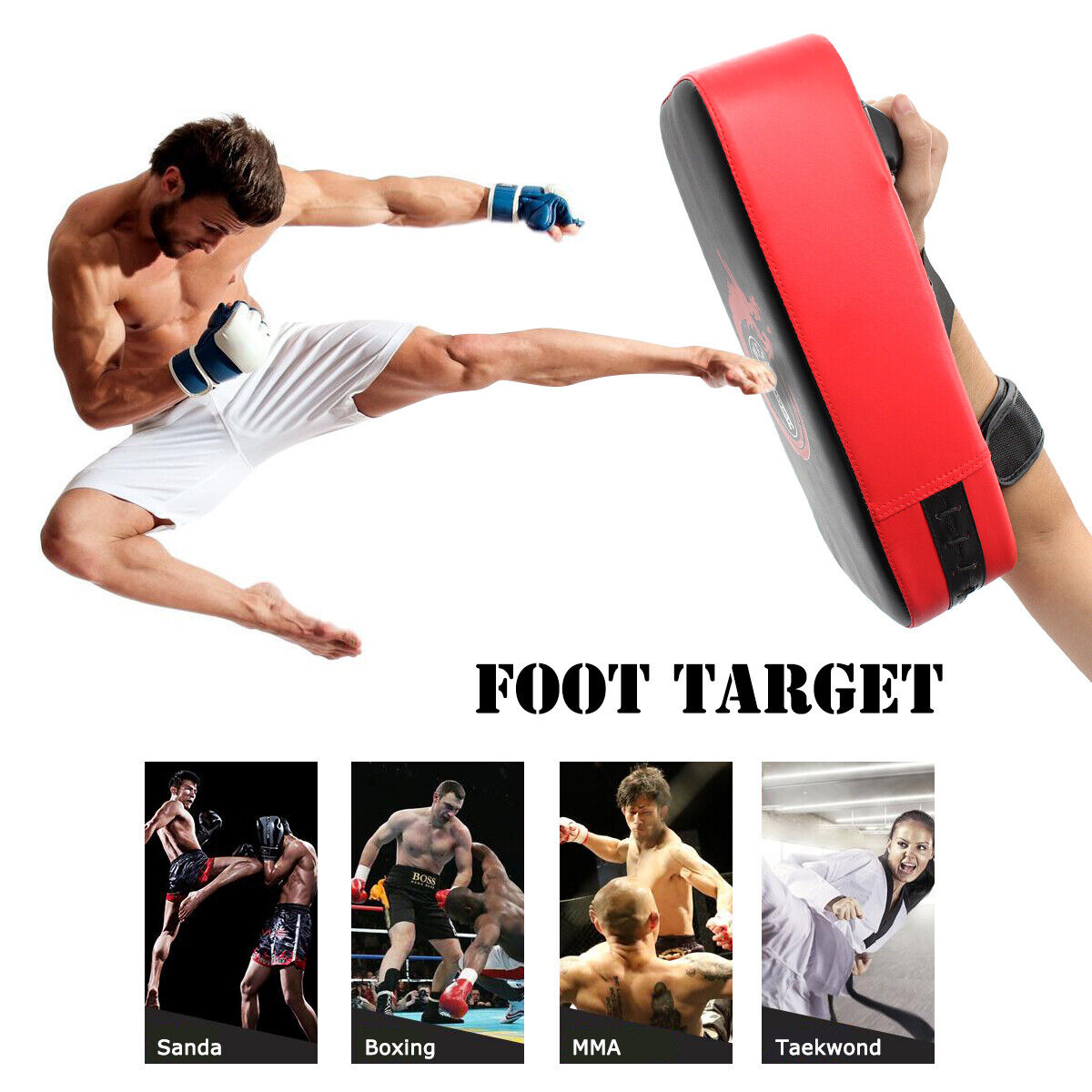 2 Piece  Kick Boxing Strike Curved Thai Pad MMA Training Focus Target Muay Thai Aaweal Does Not Apply - фотография #5