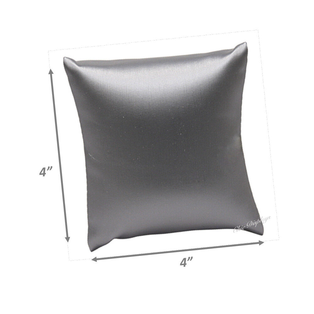 3Pc Watch Pillow Displays Steel Grey Bracelet Pillow Displays 3x3, 4x4, 5x5  Unbranded - фотография #3