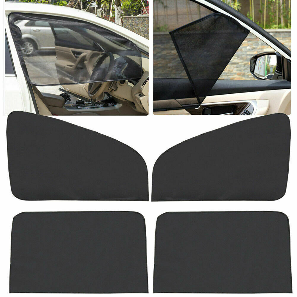 4x Car Side Front Rear Window Sun Shade Cover Mesh Shield UV Protection Magnetic Unbranded Does Not Apply - фотография #3