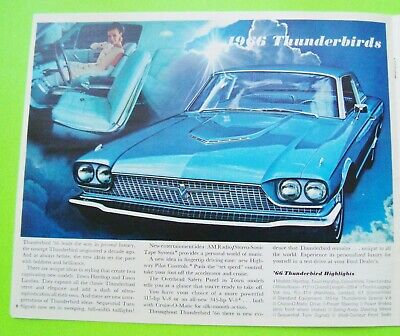 1966 FORD COLLECTION LOT 4 BROCHURES 66-pgs Galaxie FAIRLANE T-Bird MUSTANG GT Без бренда - фотография #8