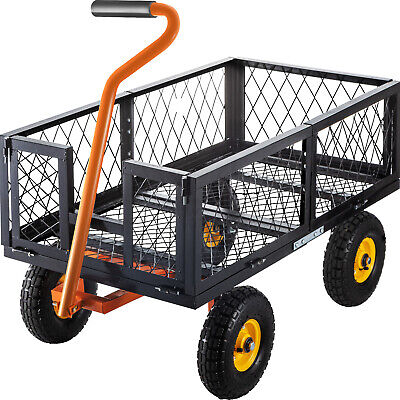 VEVOR 1100LBS Steel Yard Cart Garden Lawn Utility Wagon Removable Flated VEVOR TC1400B5234000001