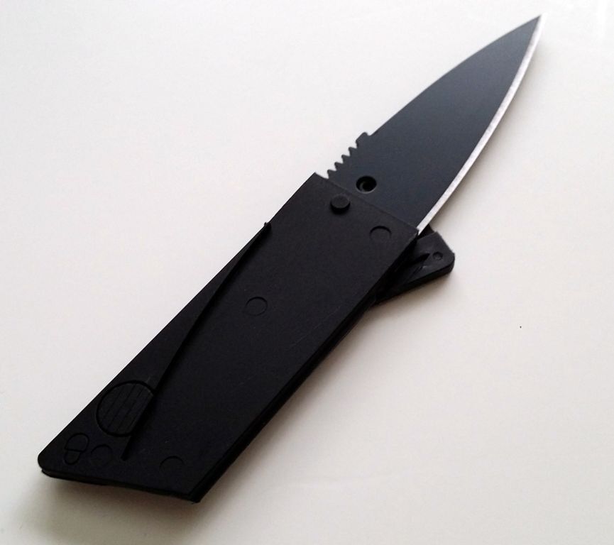 300x Credit Card Knives folding wallet thin pocket Survival sharp micro knife Credit Card Knife Classic - фотография #2