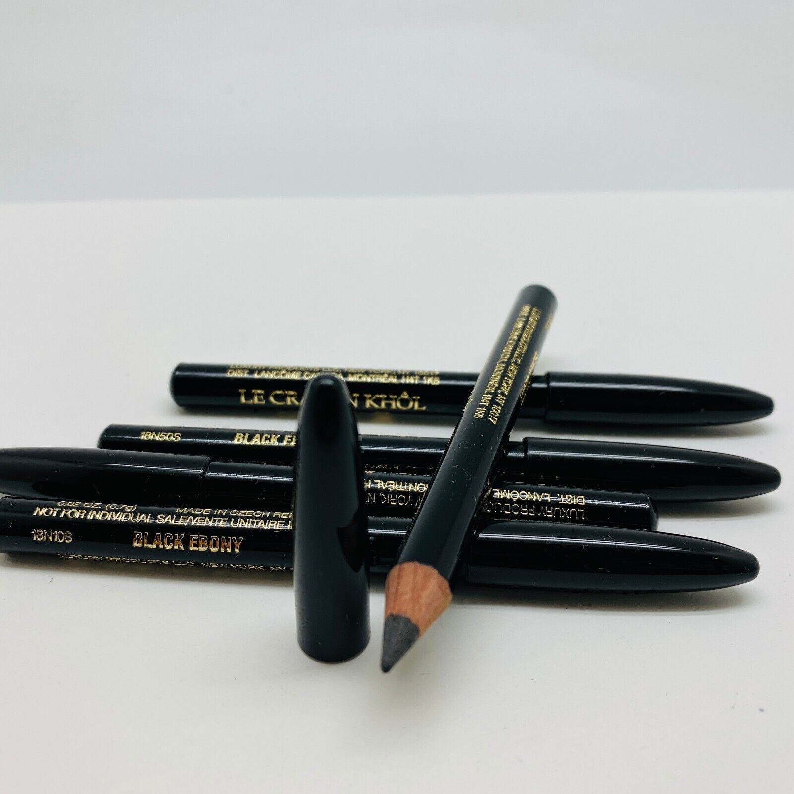 NEW Lancome Le Crayon Khol Eyeliner Pencil #Black Ebony -0.02oz (lot of 5) - NEW Lancôme Lancome Le Crayon Khol