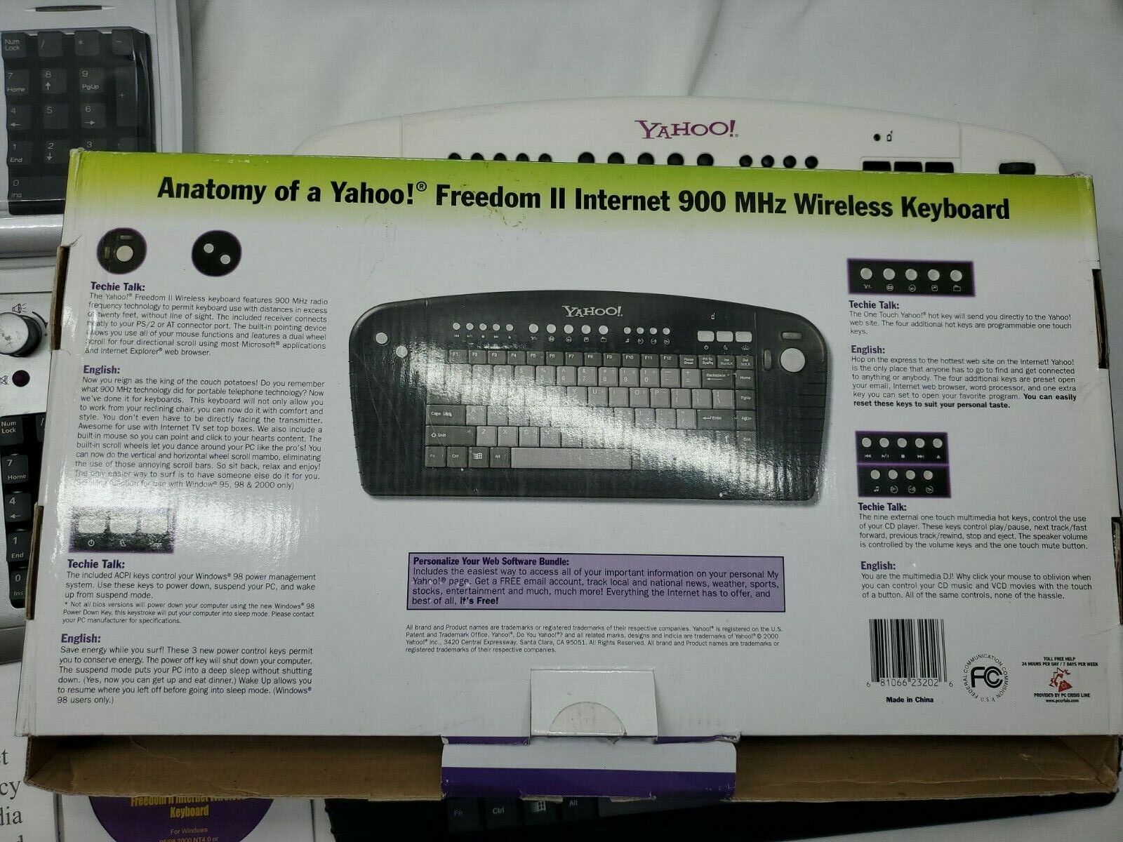 Yahoo! Direct Access Internet Keyboard Vintage lot wired & Wireless mouse yahoo Does Not Apply - фотография #12