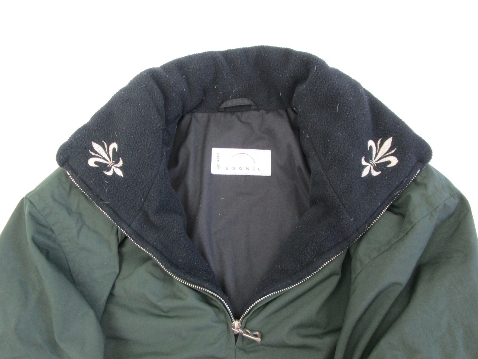 Bogner Womens Snowboarding Ski Jacket Embroidered Suede Coat Made in USA Large Bogner - фотография #9