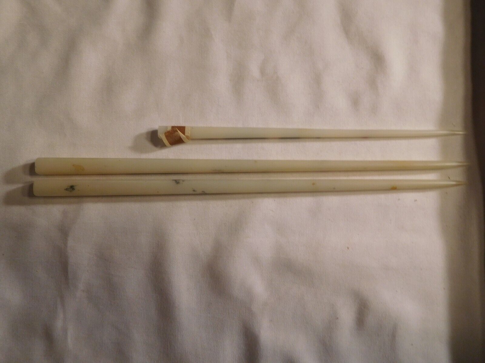 3 Vintage China / Japan Square White Plastic Hand Painted Dragons Chopsticks Без бренда - фотография #5