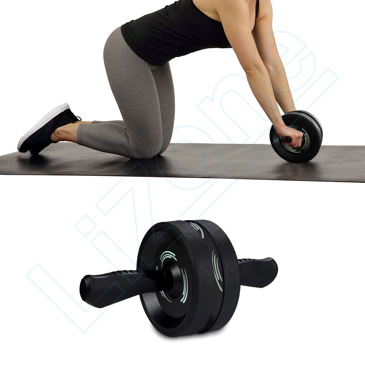 6-IN-1 Ab Roller Exercise Wheel Home Gym Workout Equipment Abdominal Fitness Lizone Does Not Apply - фотография #3