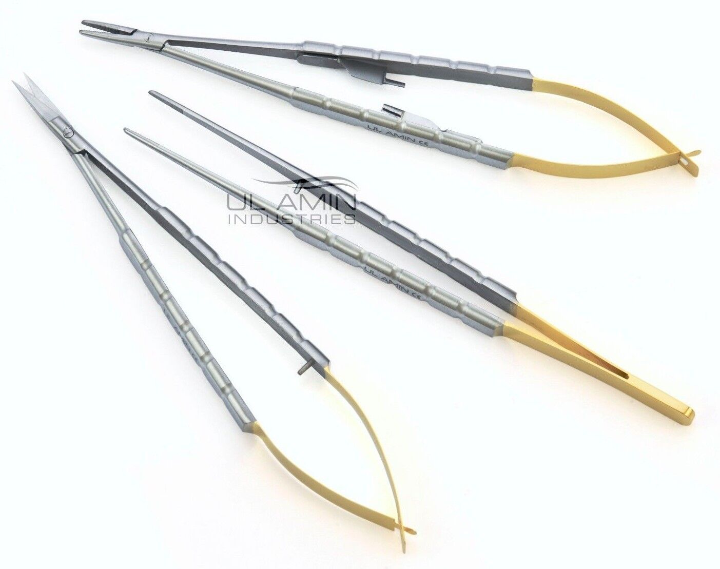 3 TC Castroviejo Needle Holder Scissor Forceps 18cm Dental Surgical Instrument Ul Amin Industries Does Not Apply