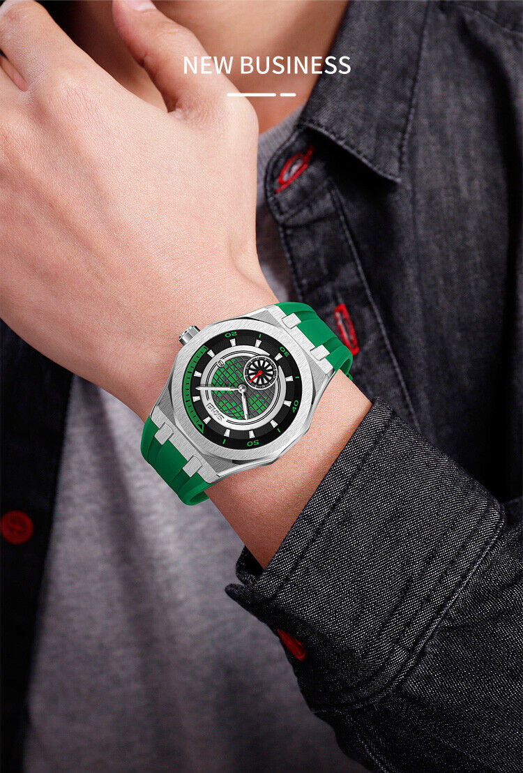 New Men's Watch Luminous Waterproof Mechanical Watch Quartz Sports Watch Unbranded - фотография #18