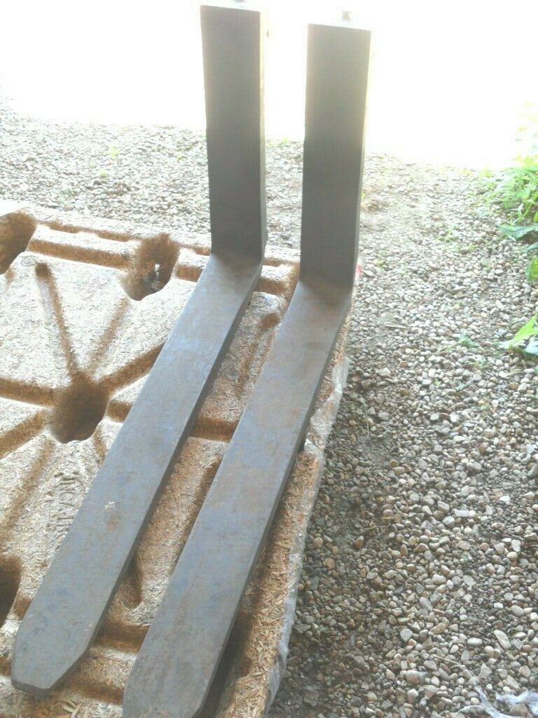 qty 2- CASCADE Forklift Forks 44" long 5" wide 25" high HeavyDuty NEW Cascade Does Not Apply