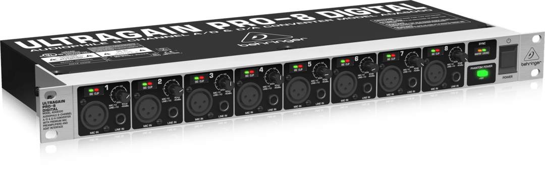 Behringer ADA8000 Ultragain Pro-8 Digital Mic Preamp A/D & D/A Converter Behringer BEHRINGER ADA8000 Ultragain Pro-8 - фотография #3
