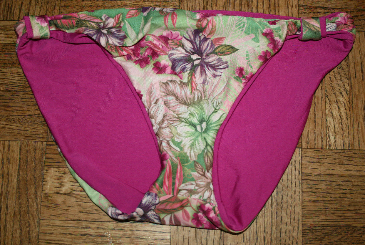 Reversible Bikini Bathing Suit Set, Floral or Pink or combo, 3 in 1 I think Victoria's Secret - фотография #9