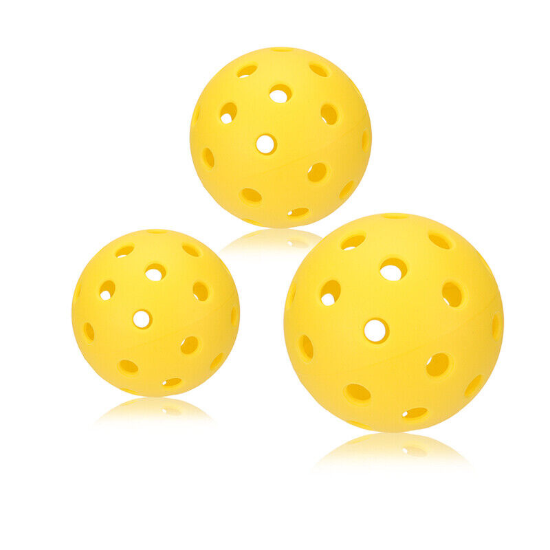 12 Pack Indoor Pickleball Balls Standard 40 Holes Tournament Meet USAPA Yellow Unbranded Does not apply - фотография #3