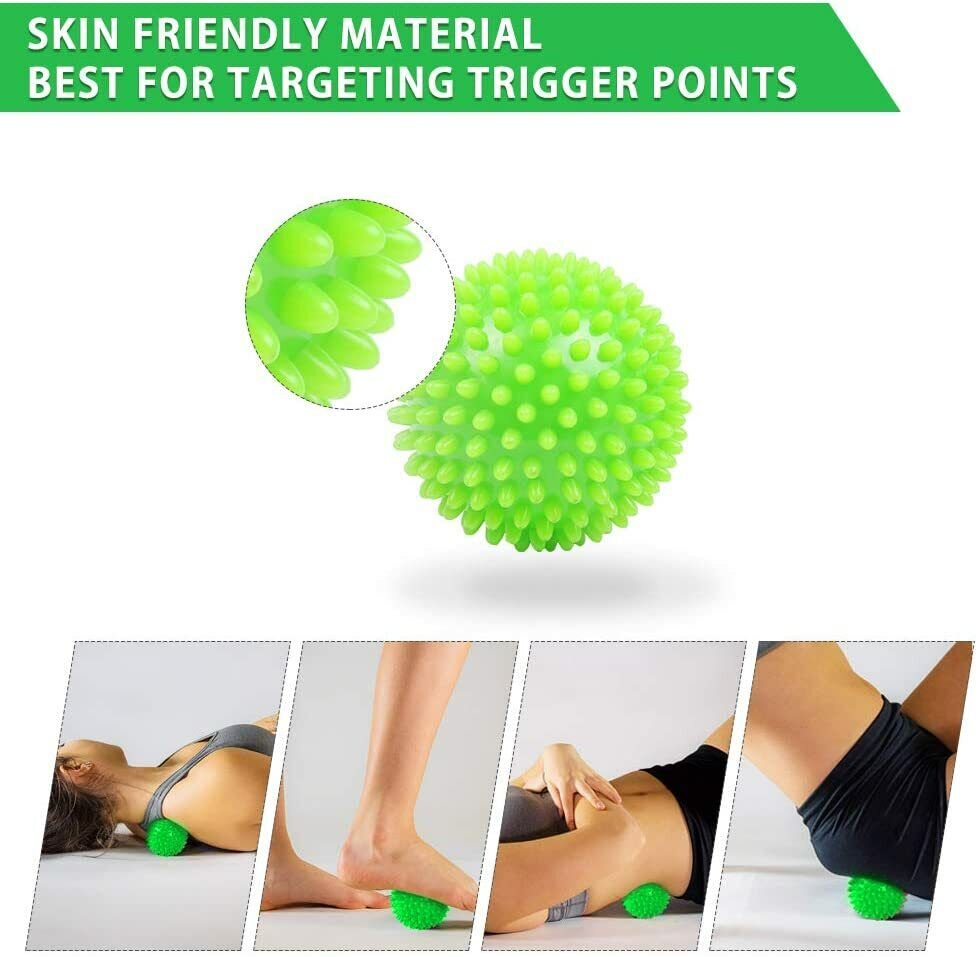Foot Massager Roller Spiky Balls Therapy Massage Muscle Pain Relief Sport Tools NURSAL HPC0059 - фотография #2