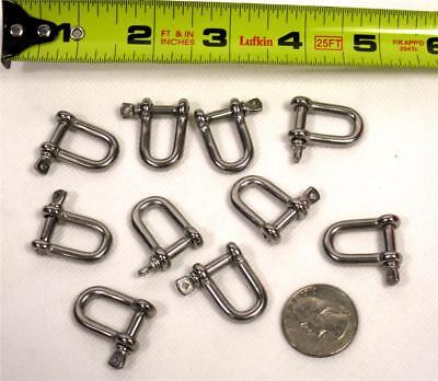 Lot of 10 Shackle Hook 4 mm Jewelry Leather Key Chain Truck Hardware Fastener A3 Unbranded Does not apply