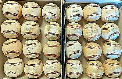 2 dozen used baseballs (all leather, mostly MLB & MILB baseballs) random Does Not Apply
