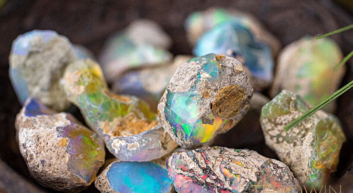 Dry Opal Rough Lot 10 Pcs 50 Carats Ethiopian Welo Opal Raw Suitable For Cutting Без бренда - фотография #4