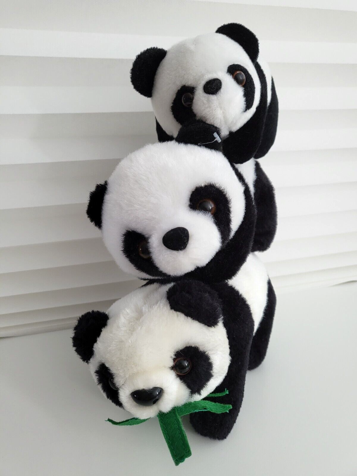 Panda Plush Bulk Lot of 3 Bears Soft Stuffed Toys River Safari Singapore Bamboo River Safari Singapore - фотография #4