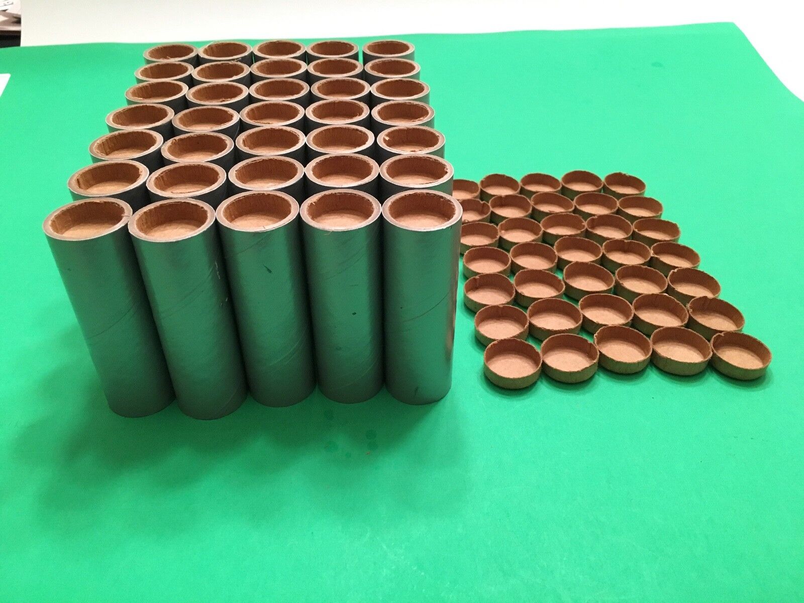 35 NEW Spiral 3 1/2"x1"x1/8" Fireworks Silver PYRO Cardboard Tubes W/End Plugs ! Unbranded Does Not Apply - фотография #5
