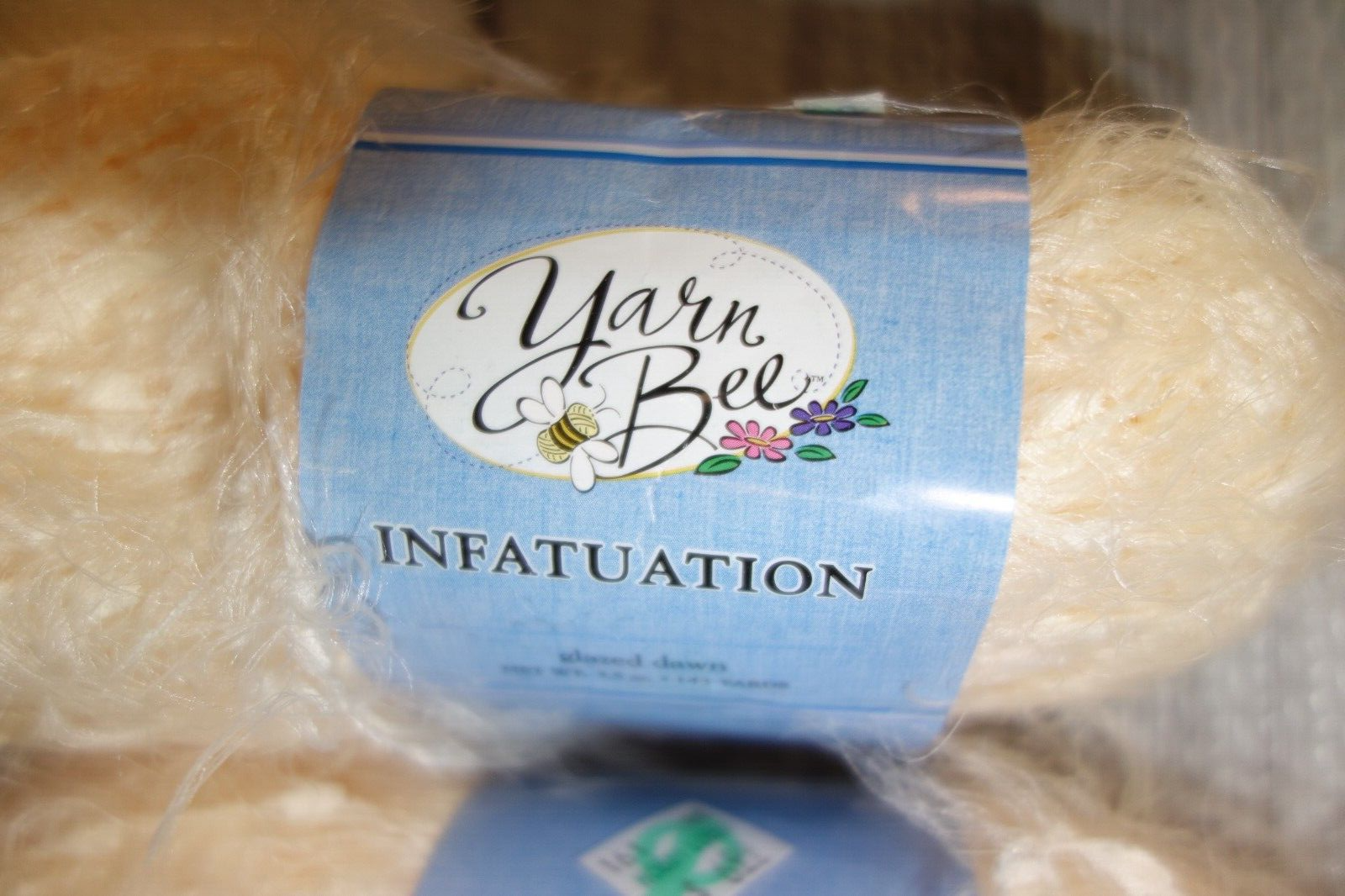 Two Skeins of Yarn Bee Infatuation Yarn Glazed Dawn Nylon Vintage Yarn Bee - фотография #2