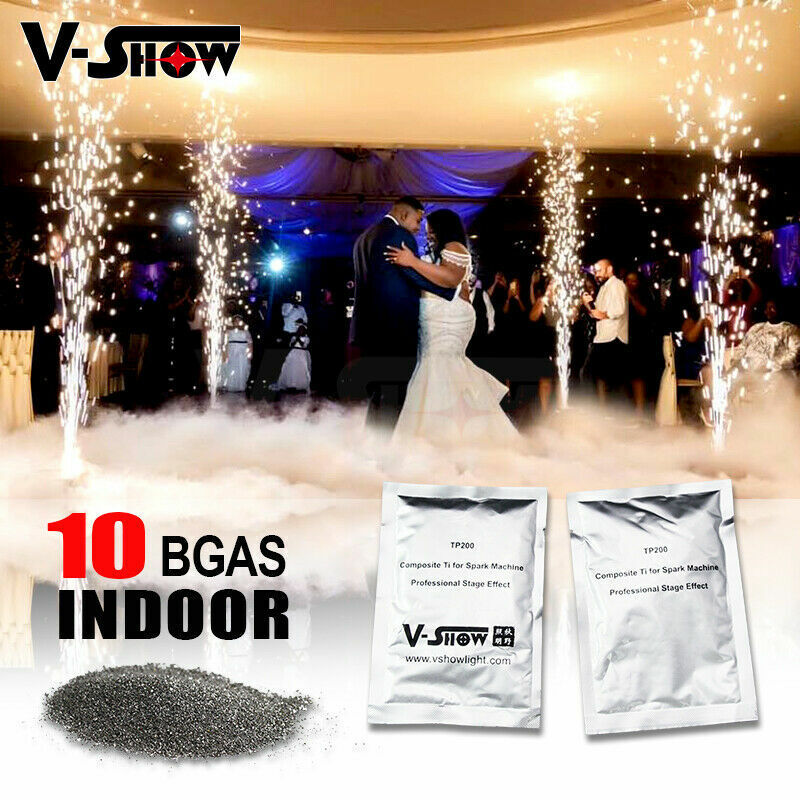 V-Show 10bags Indoor Ti Powder Titanium Metal Powder For Cold Spark Fountain  V-SHOW Does Not Apply