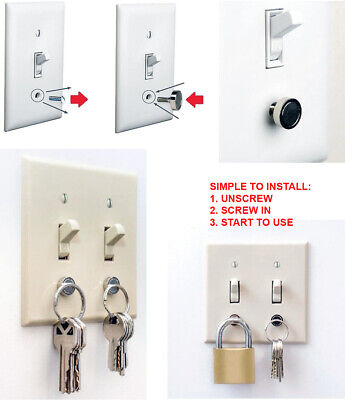 LIGHTSMAX Key Holder for Light Switch Magnetic Key Rack (6 pcs) LIGHTSMAX Does Not Apply - фотография #3