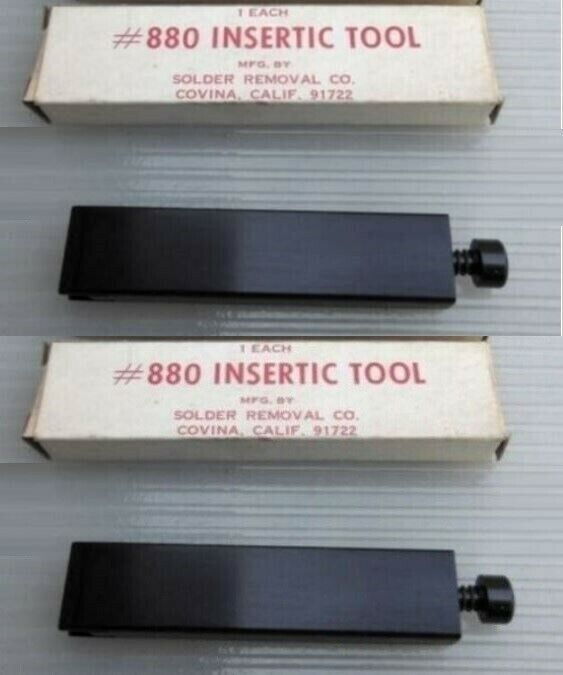 (2) INSERTIC Tool by Solder Removal Company (HIGH QUALITY) #880 NEW in BOX Solder Removal Company 880