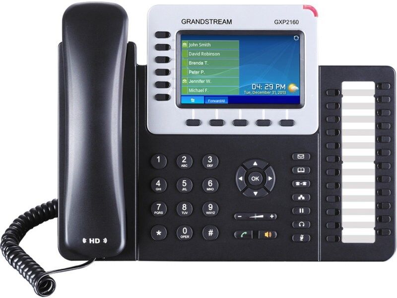 GRANDSTREAM GXP2160: 6 Line HD IP Phone w/ Color Display - VoIP - FREE SHIPPING Grandstream GS-GXP2160