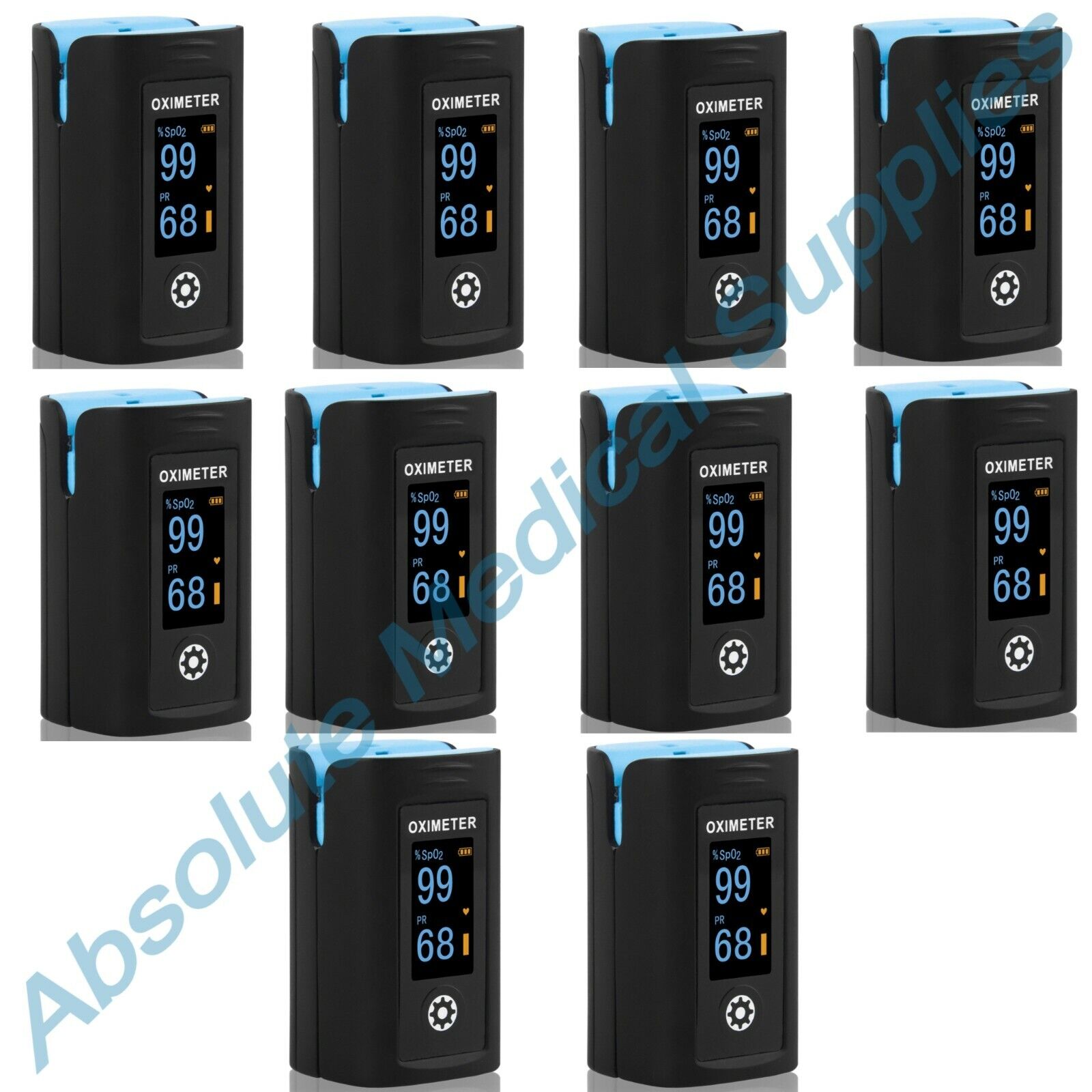*10-Pack* Creative Medical Compact Fingertip Pulse Oximeter LCD Display PC-60F Creative Medical PC-60F