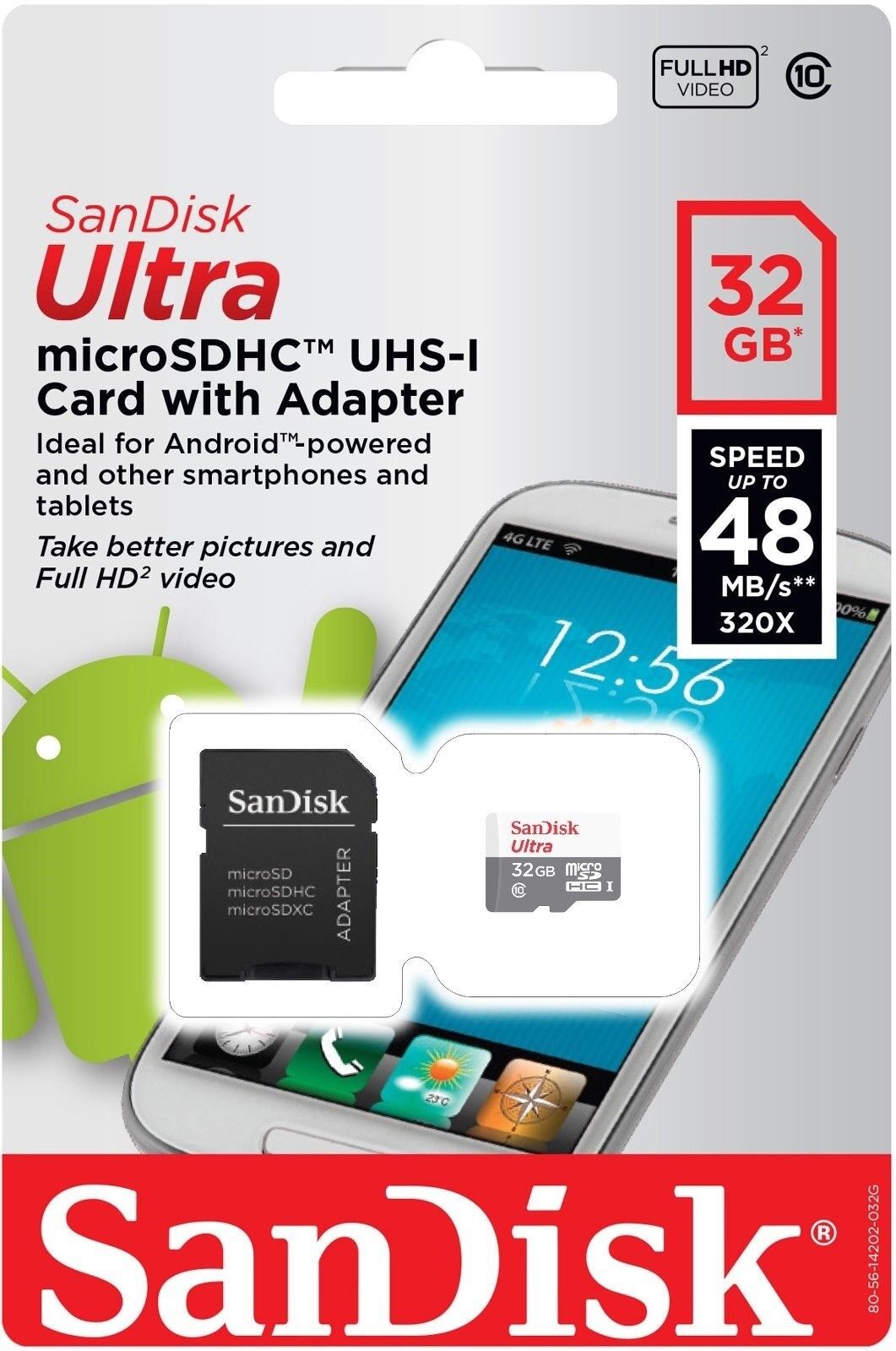 SanDisk 32GB 32G Ultra Micro SD Class 10 TF Flash SDHC Memory Card mobile Drone SanDisk SDSQUNB032GGN3MA