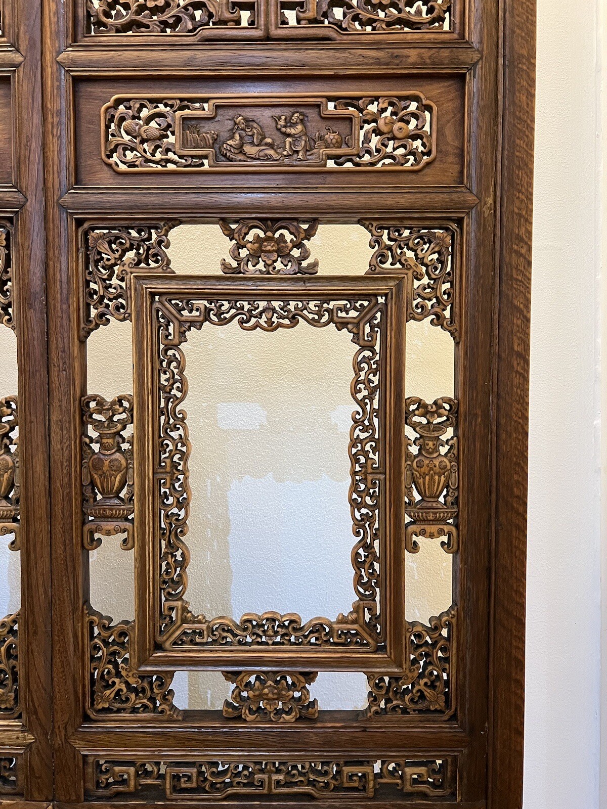 CHINESE HARDWOOD SCREEN HAND CARVED ORIENTAL FURNITURE Без бренда - фотография #6