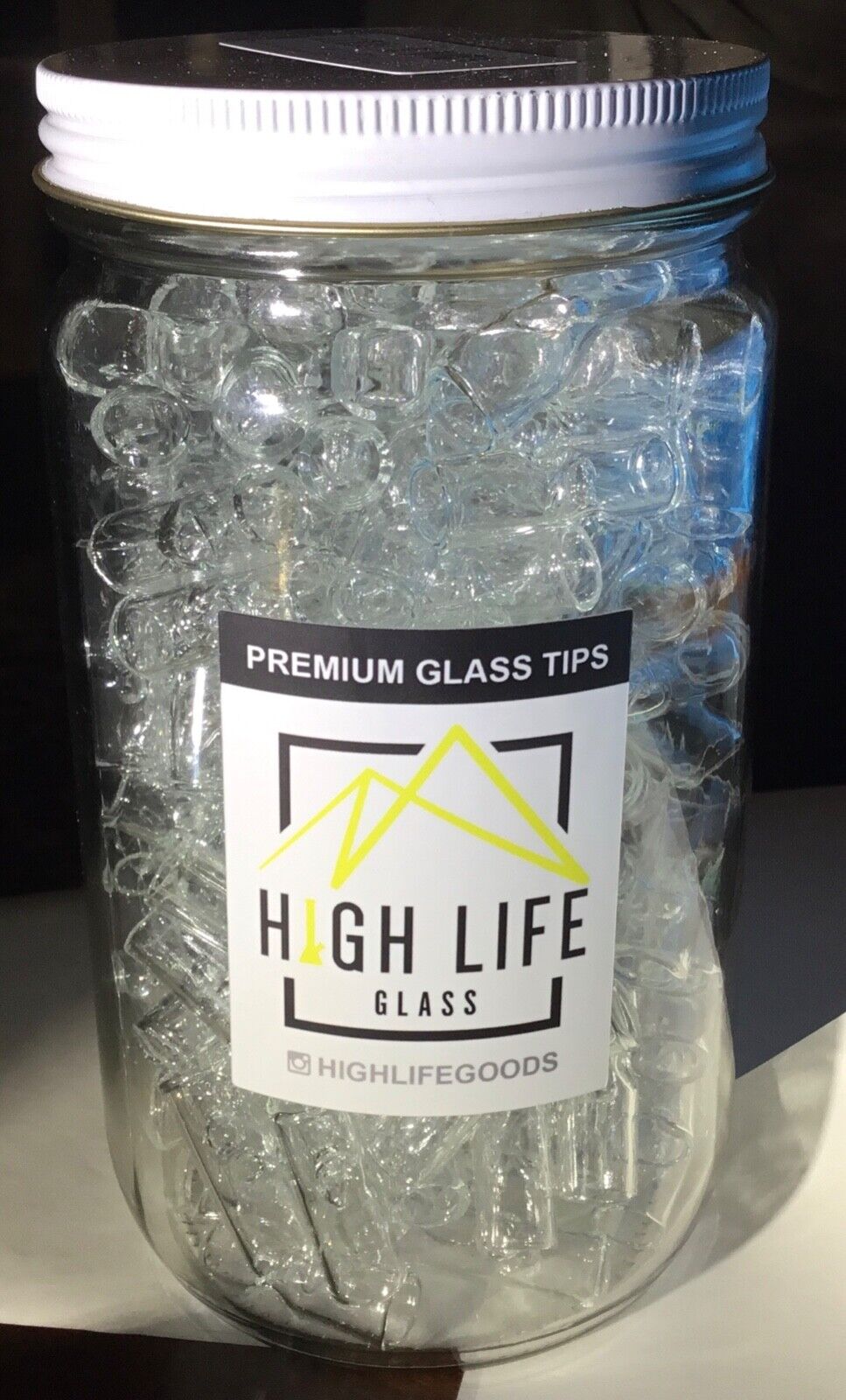 High Life Glass Filter Tips Crutch Smoking King Size 12mm x 10 pack High Life