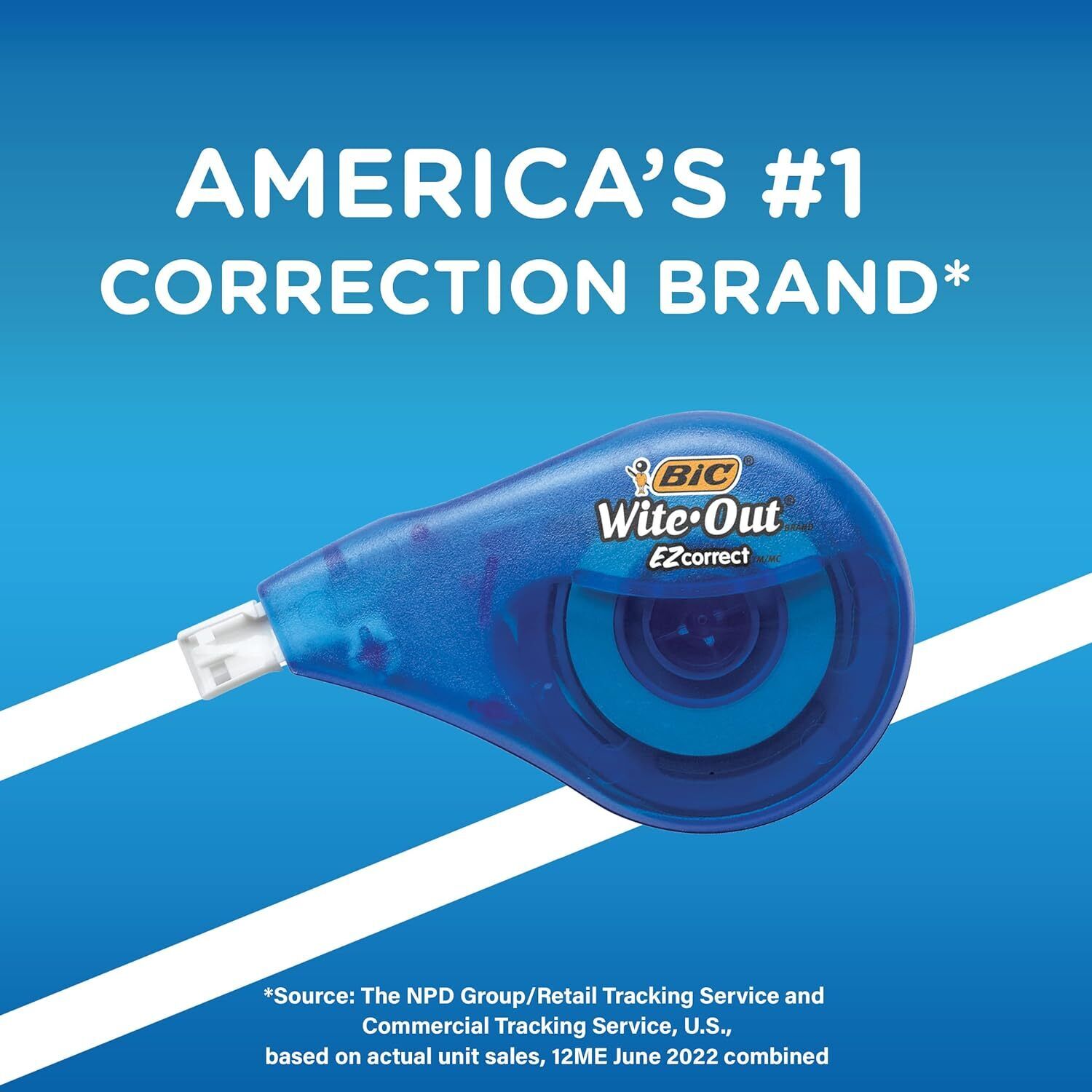 BIC Wite-Out Brand EZ Correct Correction Tape, 2 Count (Pack of 1), White  BIC WOTAPP21 - фотография #5