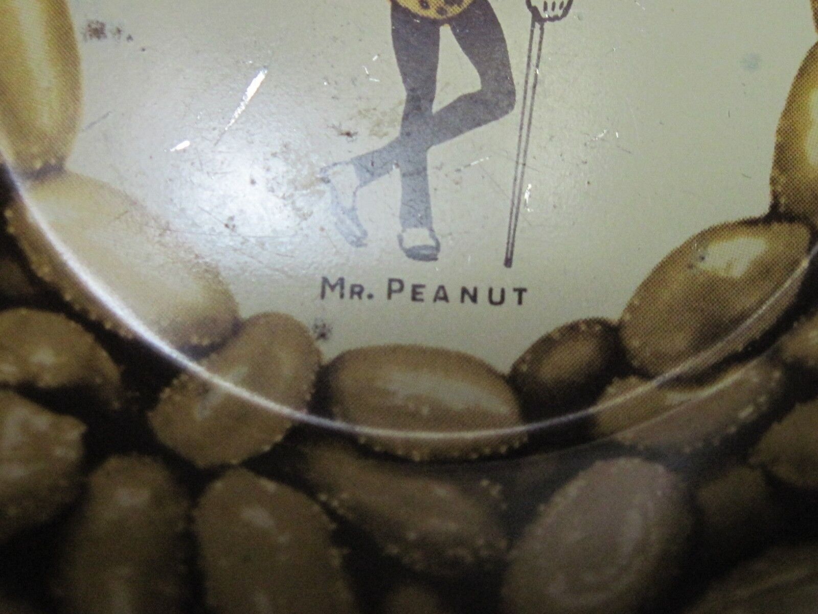 VTG LOT 6 MR PEANUT PIECE SET METAL TIN SNACK BOWL NUTS CANDY DISHES PLANTERS   Mr. Peanut - фотография #10