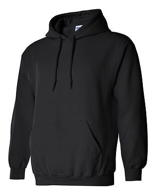 30 Gildan BLACK Adult Hooded Sweatshirts Bulk Lot Wholesale Hoodie S-XL Gildan