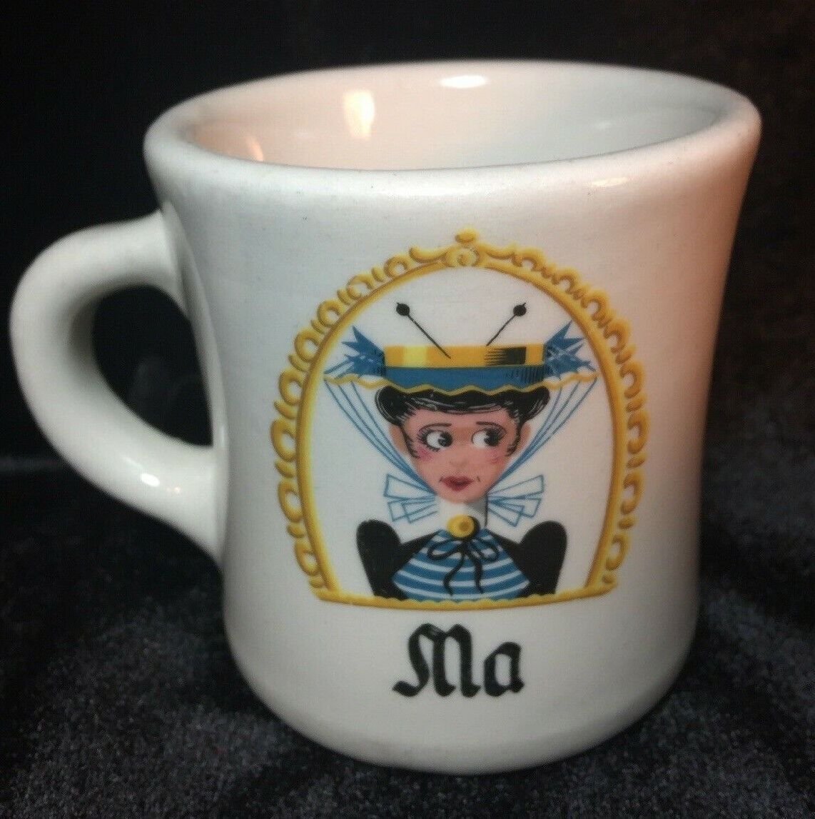 A & J Diner Coffee Mugs Ma and Pa 1960’s Pensacola Florida Souvenir-Vintage Без бренда - фотография #2