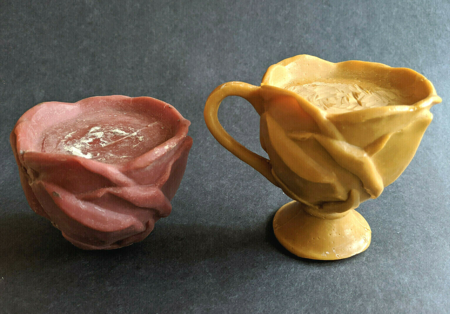 Teleflora Rose Teacup & Saucer Prototype Casts SIGNED By The Original Sculptor Teleflora - фотография #3