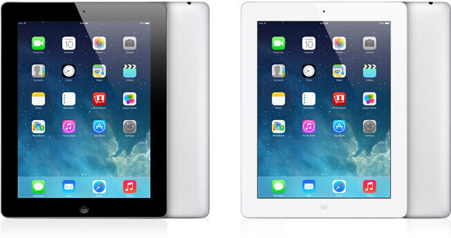 Apple iPad 4th Gen 9.7" 16GB 32GB 64GB Black White WiFi or Cellular - Very Good Apple iPad 4