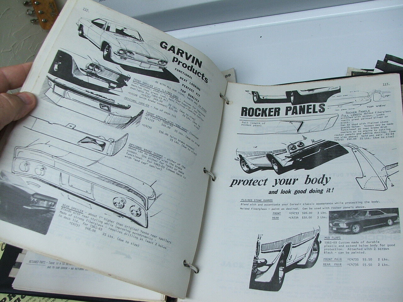Vintage Lot 60-69 Chevrolet Corvair Dealer Parts Catalogs + Updates 1978 234 pgs Без бренда - фотография #9