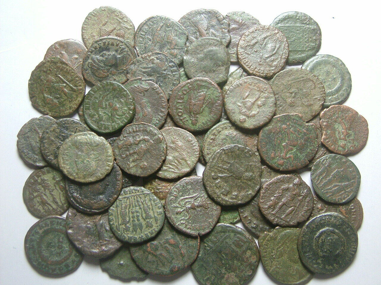 Lot 5 Ancient Roman coin Constantine Valentinian Licinius Consantius Claudius Без бренда - фотография #6